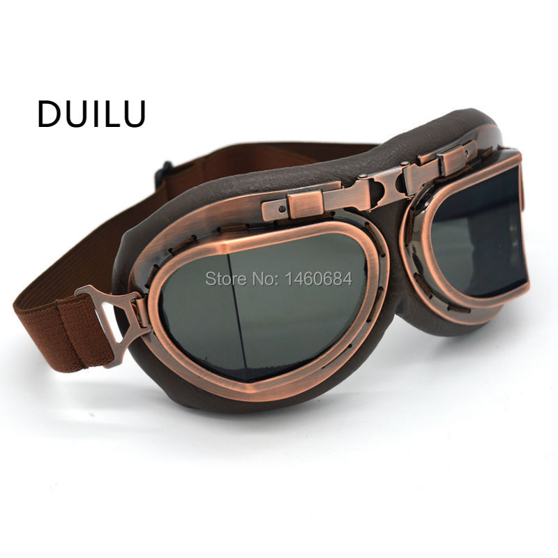 Sports Equipment In Flight - Okulary motocyklowe w stylu retro, okulary